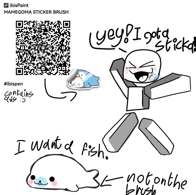 Mamegoma sticker brush ^^