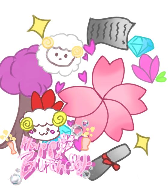 4月誕生日の人へ！誕生日壁紙です！使ってね！