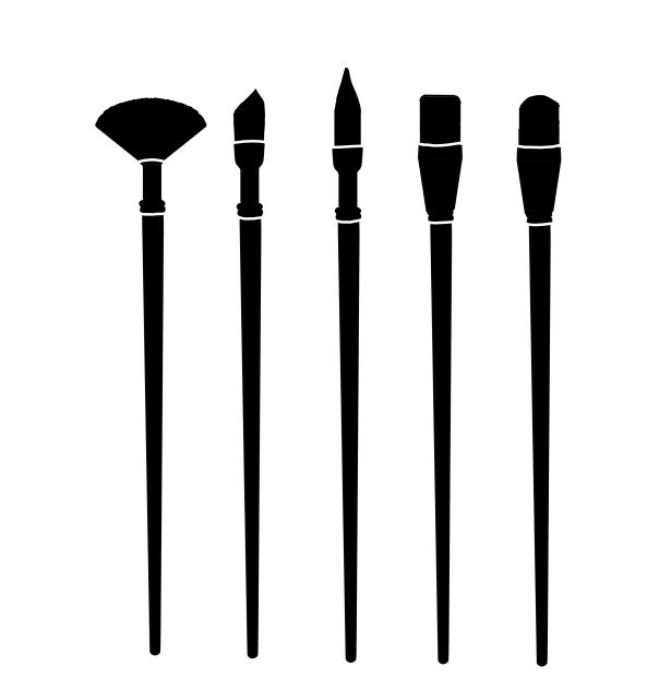 Art brush icon
