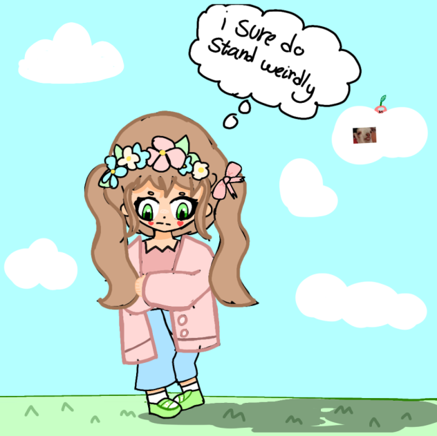 my first weird drawing 👌 - ibisPaint