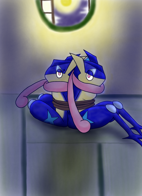 縛られたゲッコウガ(お題)