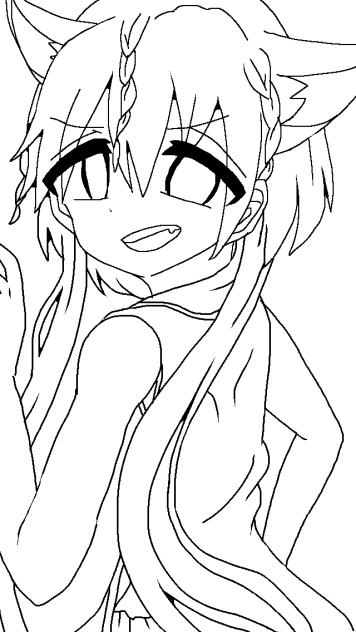 猫紅覇ちゃん 【線画】