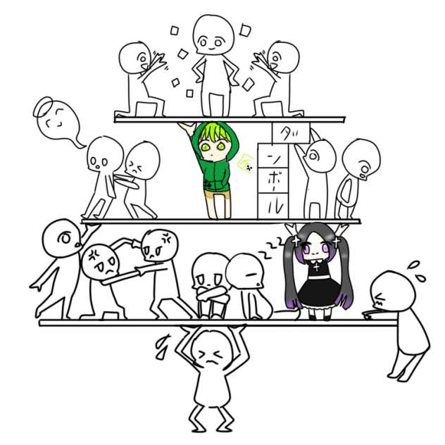 合作 ゆっくりつないでいってね