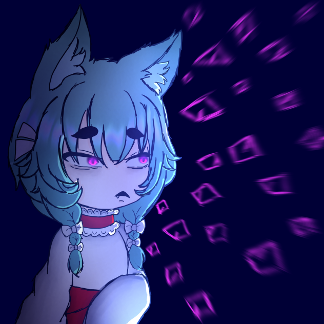 pon pon looks at the moon