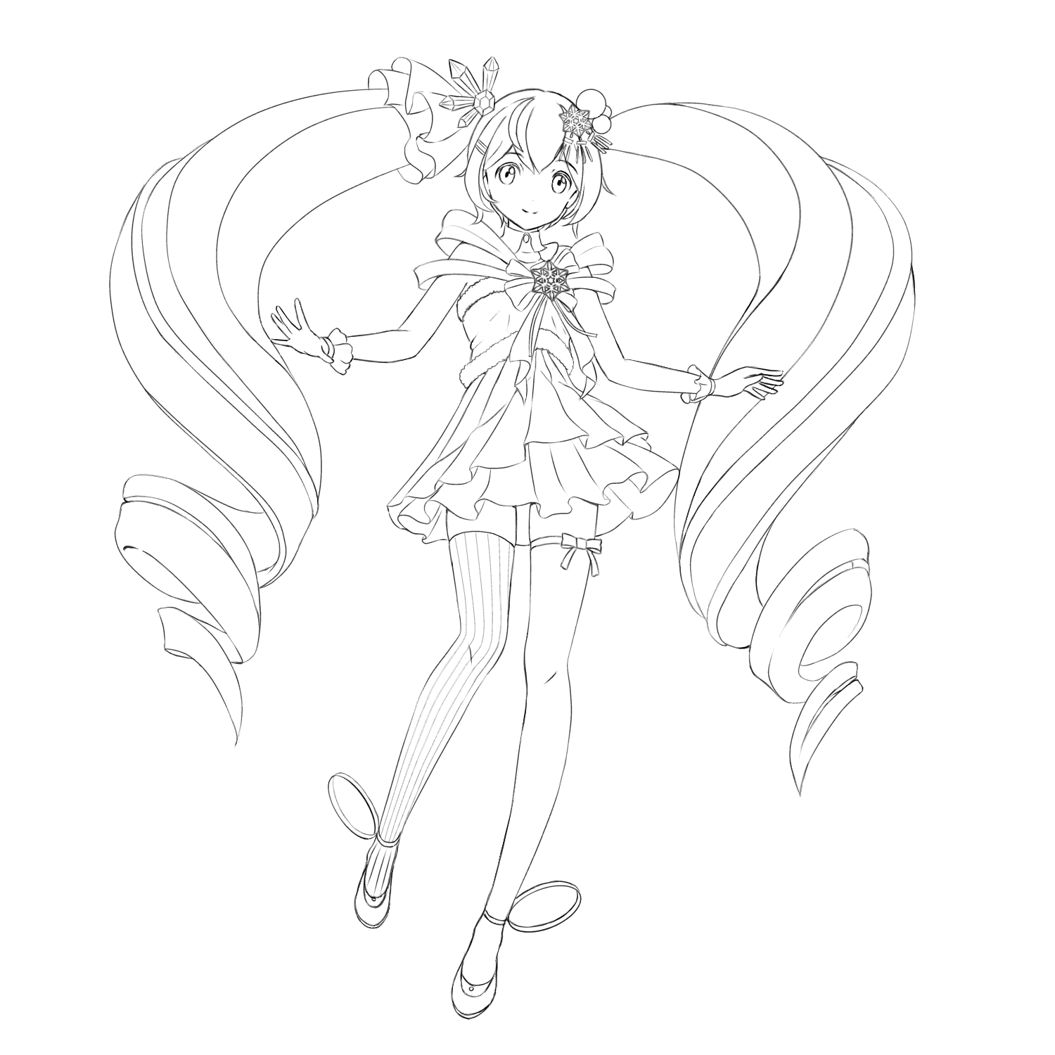 波の絵 線画 2019年作 波の絵 線画 2019年作