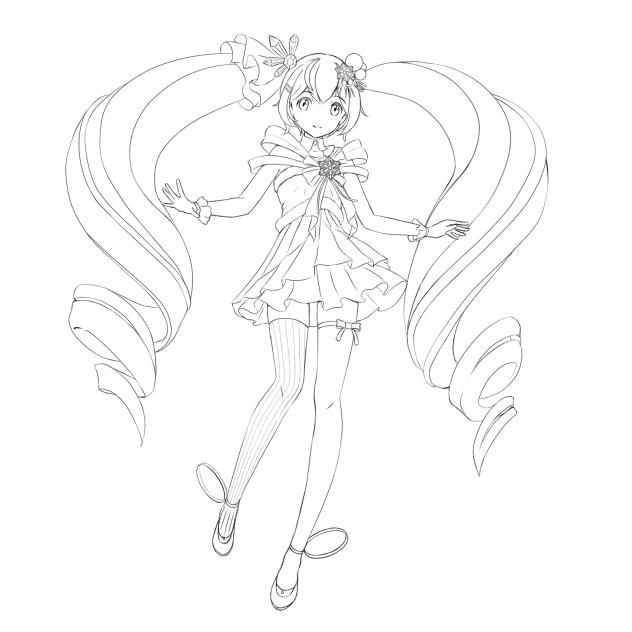 線画 Snow Miku 2025 - ibisPaint