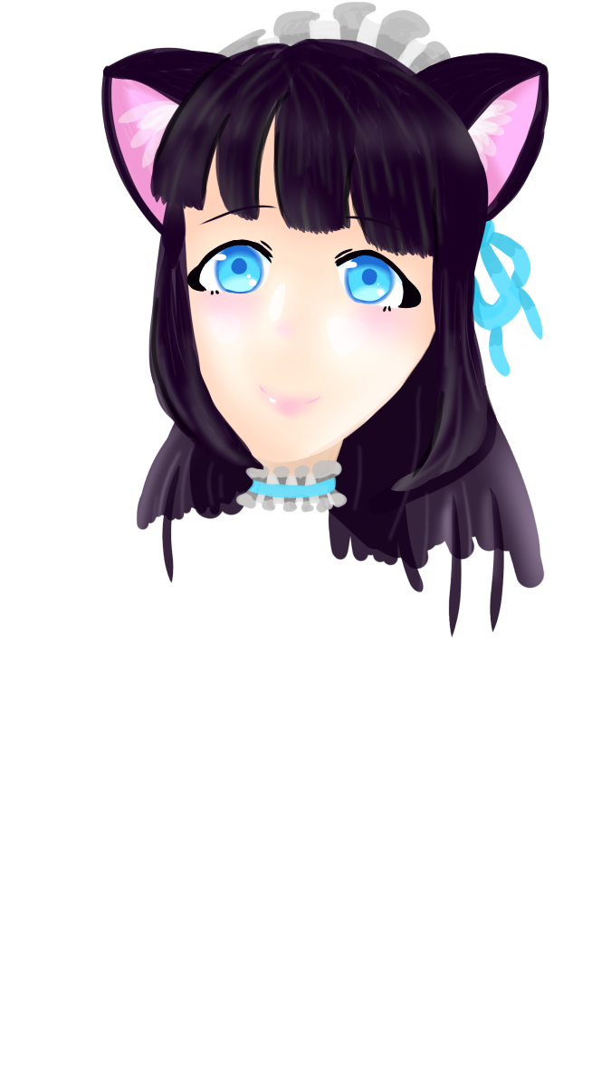 友達のキャラクター借りて顔だけ厚塗り Ibispaint