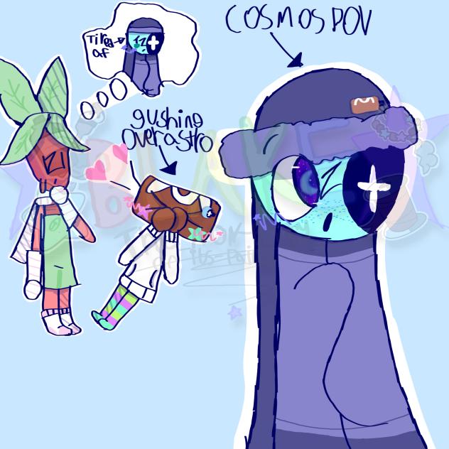 ''his eye has the whole galaxy sprout!''