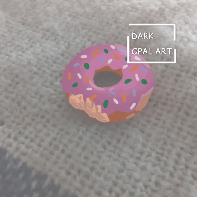 Drew my donut fidget but w a bite XD