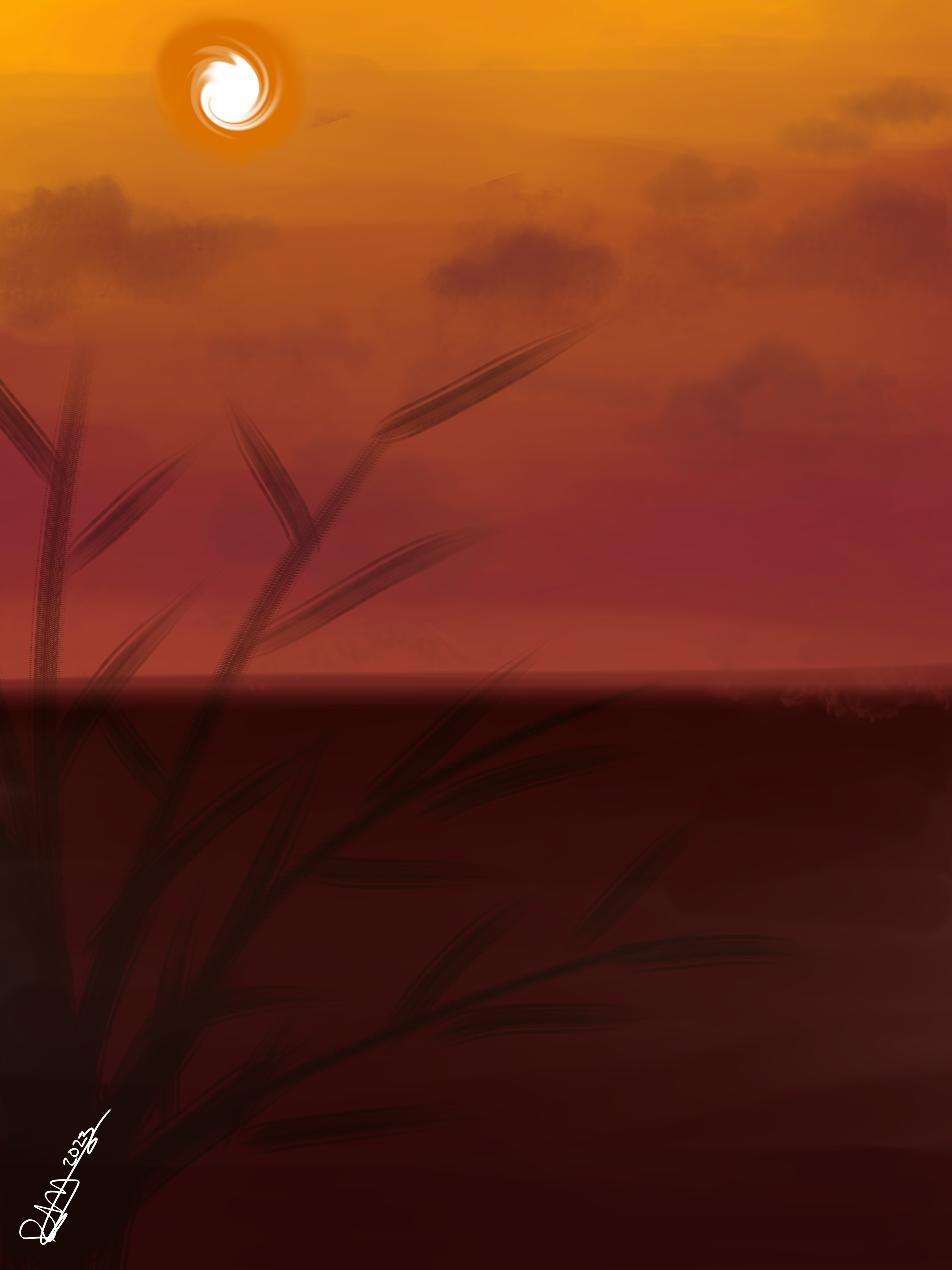 illustrated landscape 3 - ibisPaint