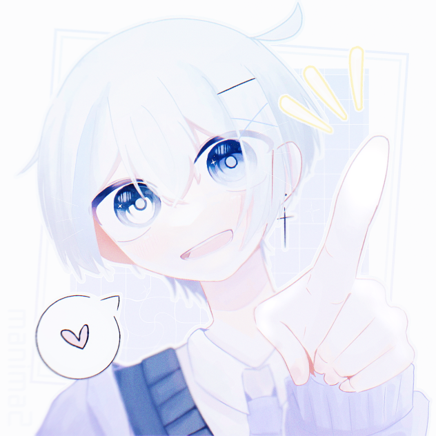 指をくっつけたい代理くん。