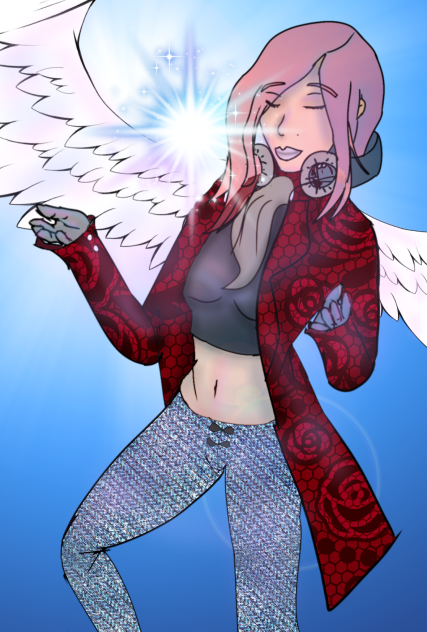 ангел музыки. арт сделанный на редми 6а - ibisPaint