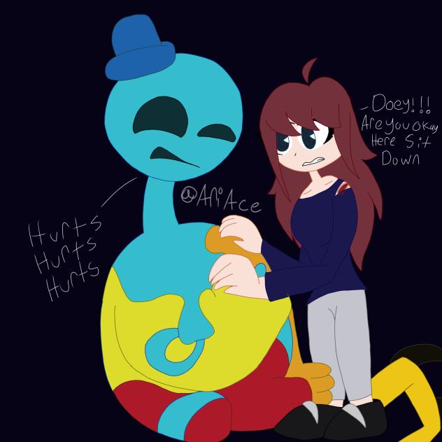 Doey and Emily (my oc)