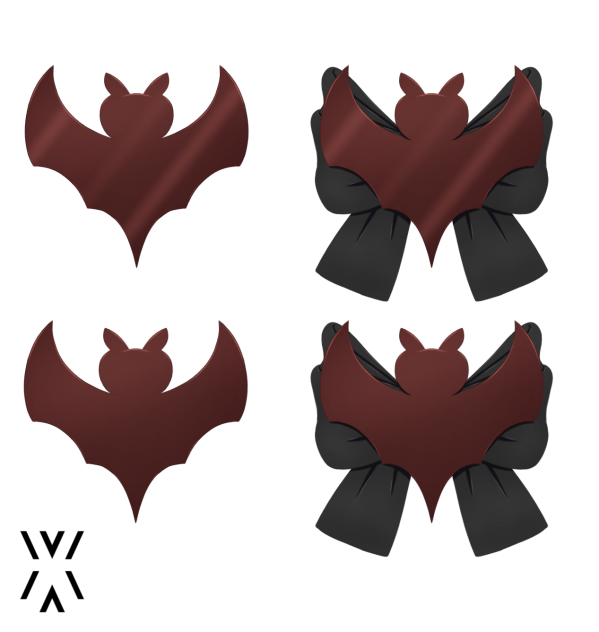 Halloween bow bat