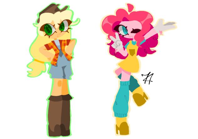 Apple Jack N Pinkie Pie