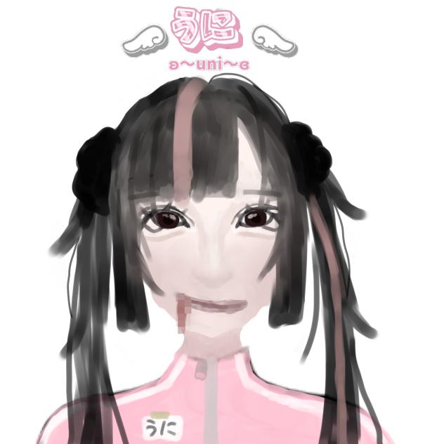 地雷系女子(小6が描いた絵)