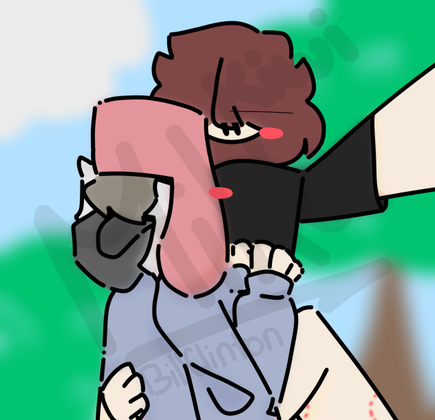 Him and his darling(out on a walk)