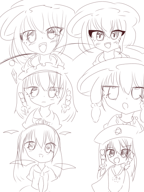 落書き！((紅魔館組！