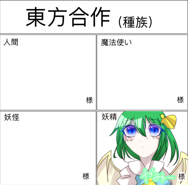 東方種族合作！