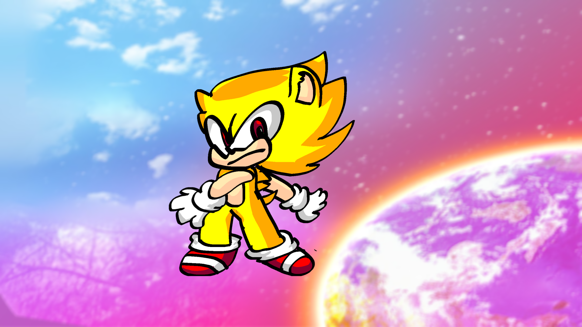 Super sonic (sonic adventure 2) - ibisPaint