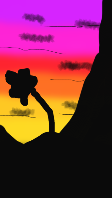 Mountain tree - ibisPaint