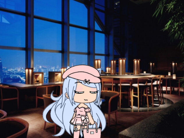 Gacha me at a fancy restaurant
