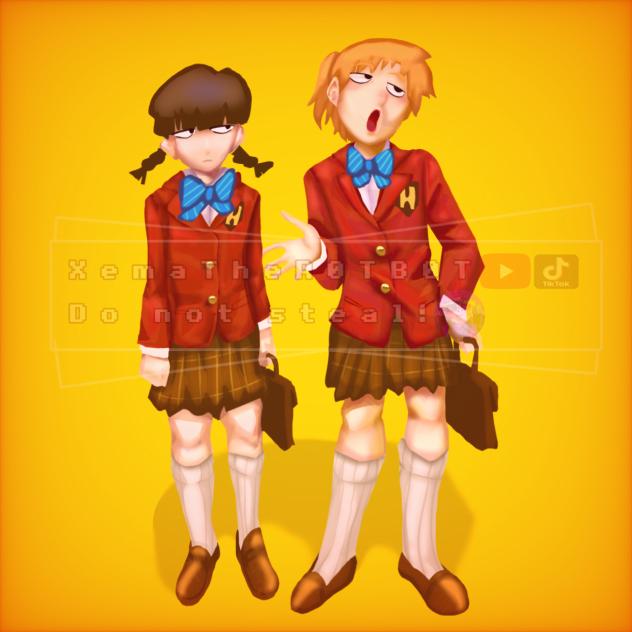 Reigen Arataka and Shigeo Kageyama
