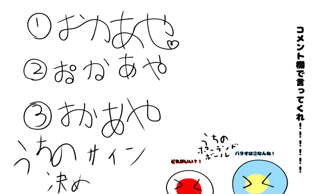 うちのサイン決め！