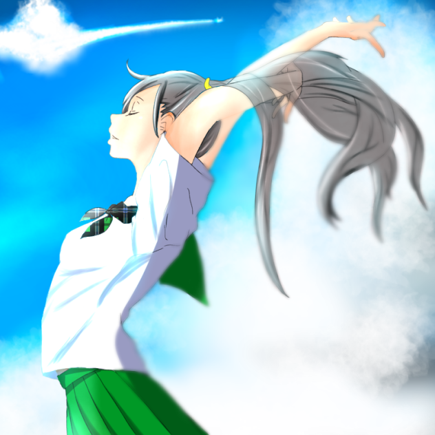 夏が来る ずま様の線画拝借しました