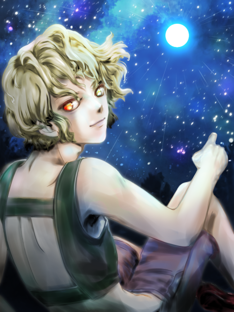 週末の落書き16 一緒に月を見よ