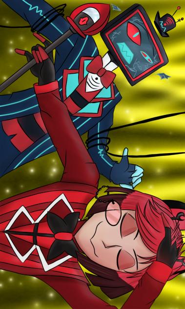Alastor vs Vox from Hazbin Hotel