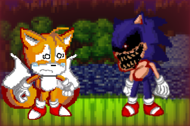 Sonic.exe Vs Tails (Pixel)