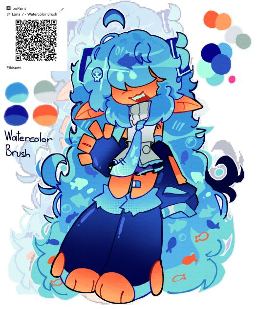 🌊 - Aquatic Luna Miku Brush - 🌊