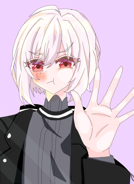 画面に張り付くジビアちゃん！