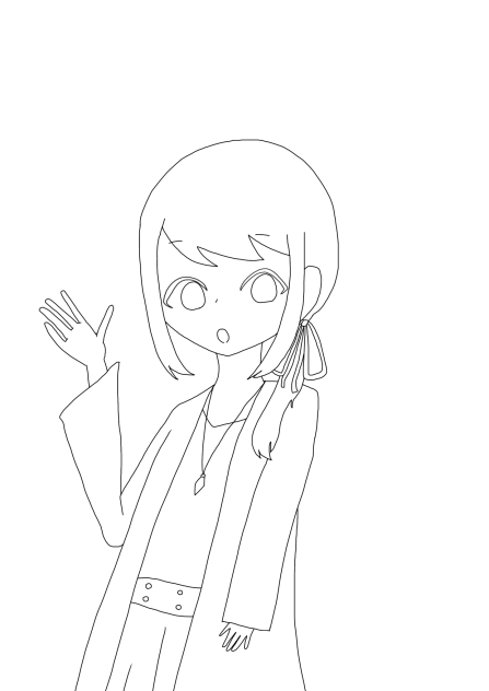 線画#ワラビちゃん