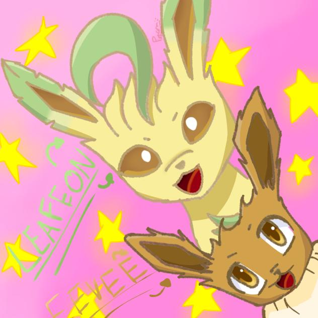 leafeon and eevee