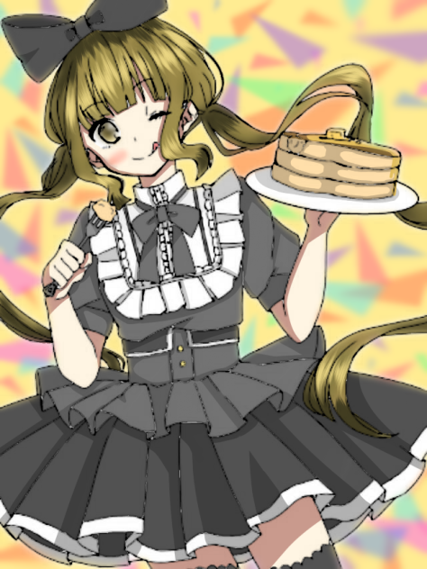メイドちゃん2（線画）