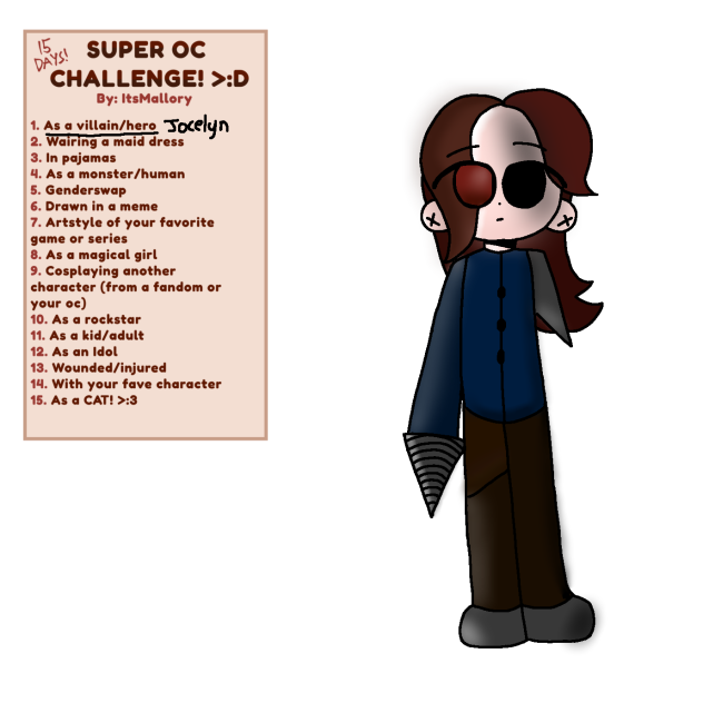 day 1 of oc challenge- repost w shading