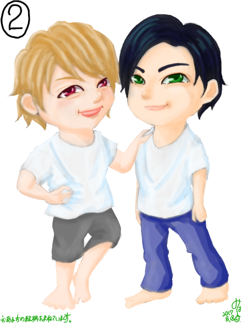 #いいねした人の絵柄を真似してバレたら負け　2