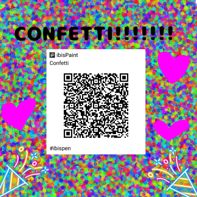 Confetti Brush QR Code - ibisPaint