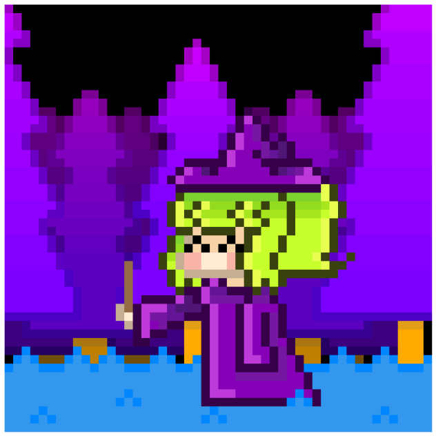 just a witch in the woods