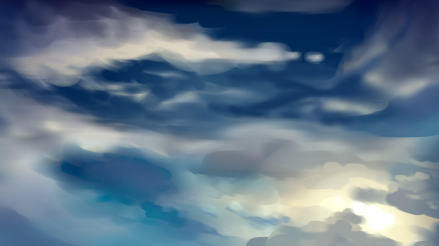 日没背景