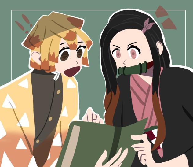 nezuko and zenitsu
