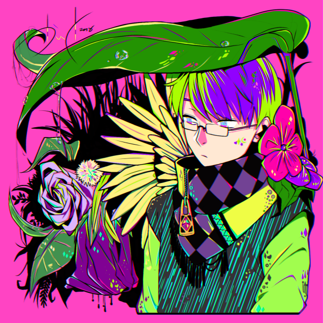 雨宿り（イラスト）