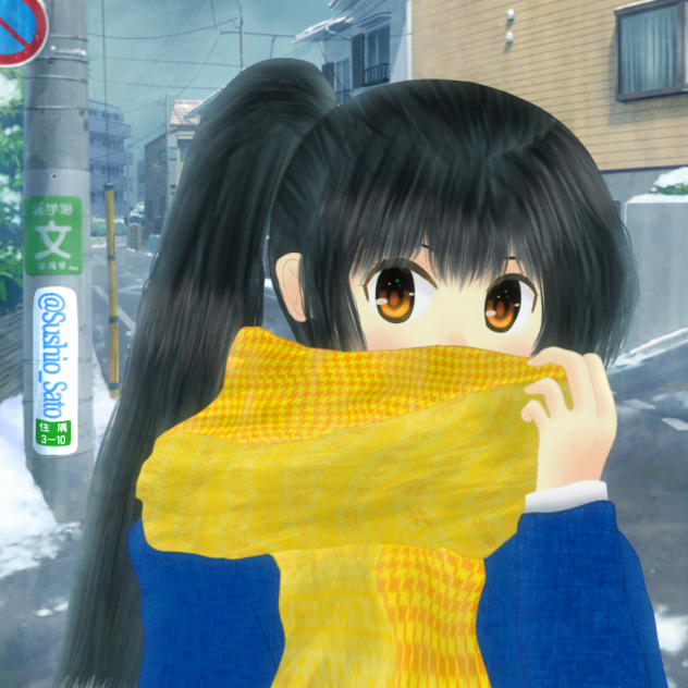 マフラーの女の子