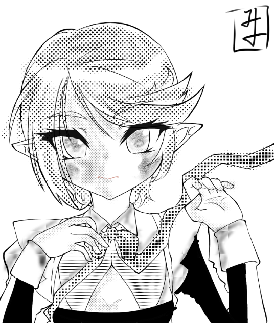 みよさん線画お借りしました!