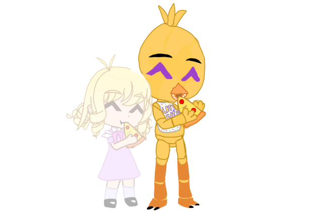 Susie ghost and Chica