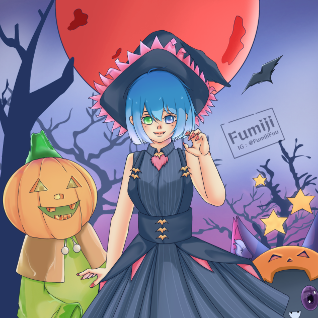 Fumiji Halloween with Jacky and friends