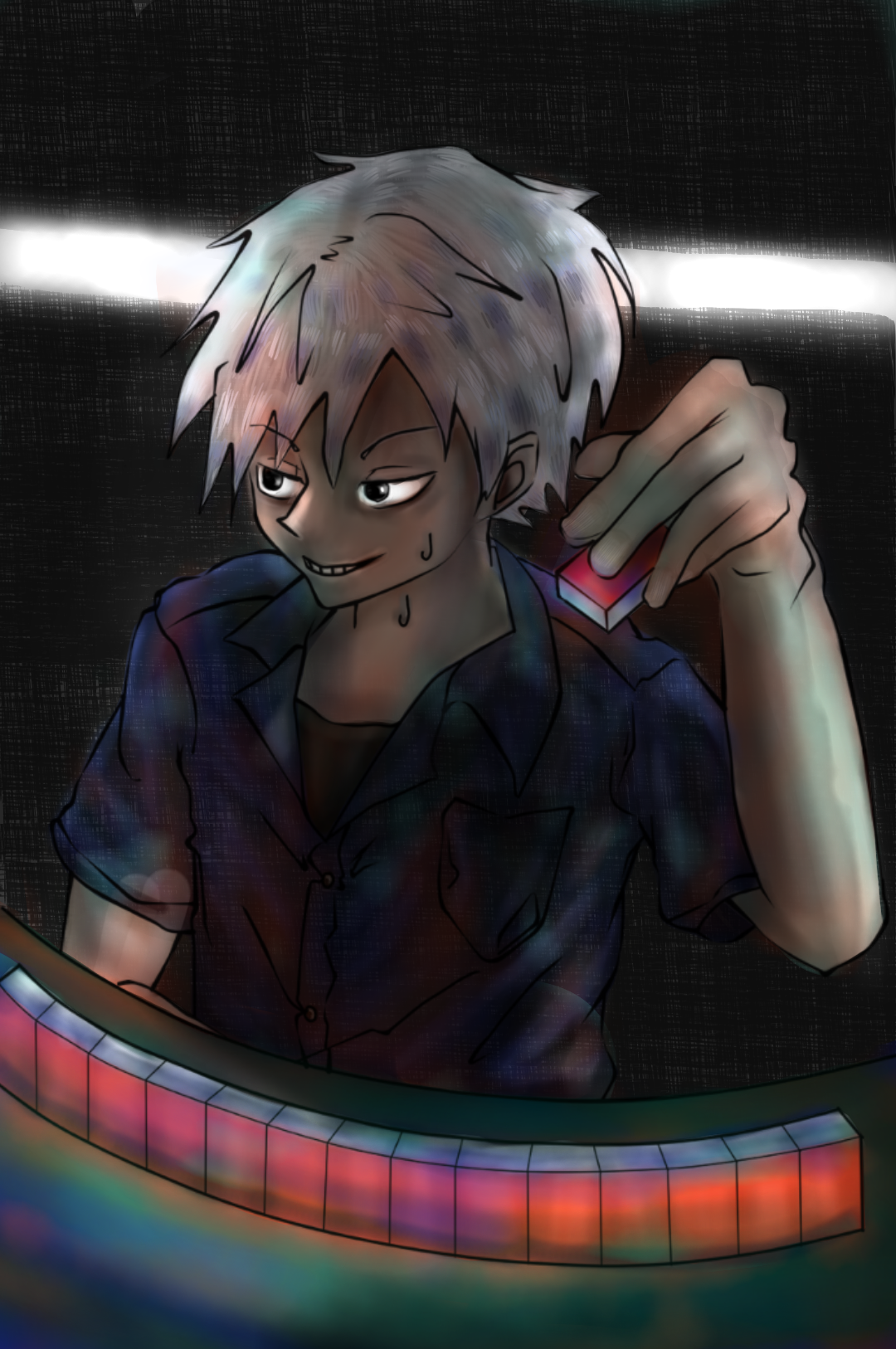 アカギを塗らせてもらいました Ibispaint