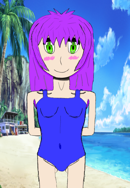 Ellie hamasaki in school swimsuit